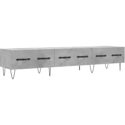 vidaXL Mueble para TV madera de ingeniería gris hormigón 150x36x30 cm Gris hormigón Online