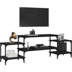 vidaXL Muebles Tv-Mueble para TV madera contrachapada 157x35x52 cm