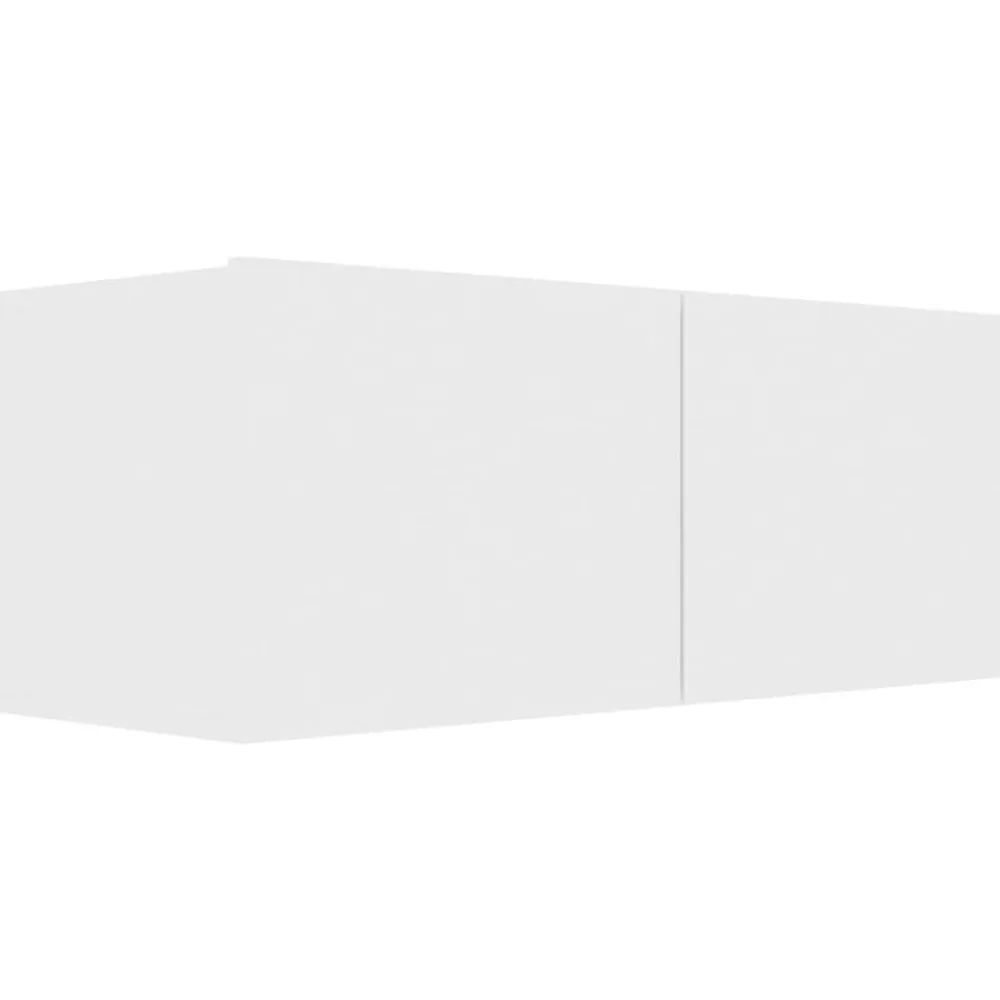 vidaXL Mueble para TV madera contrachapada 80x30x30 cm Blanco Outlet