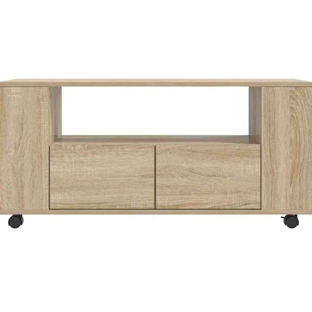 vidaXL Mueble para TV madera de ingeniería 102x34,5x43 cm Roble Sonoma Best