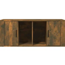 vidaXL Mueble para TV madera contrachapada 100x35x40 cm Roble ahumado Sale