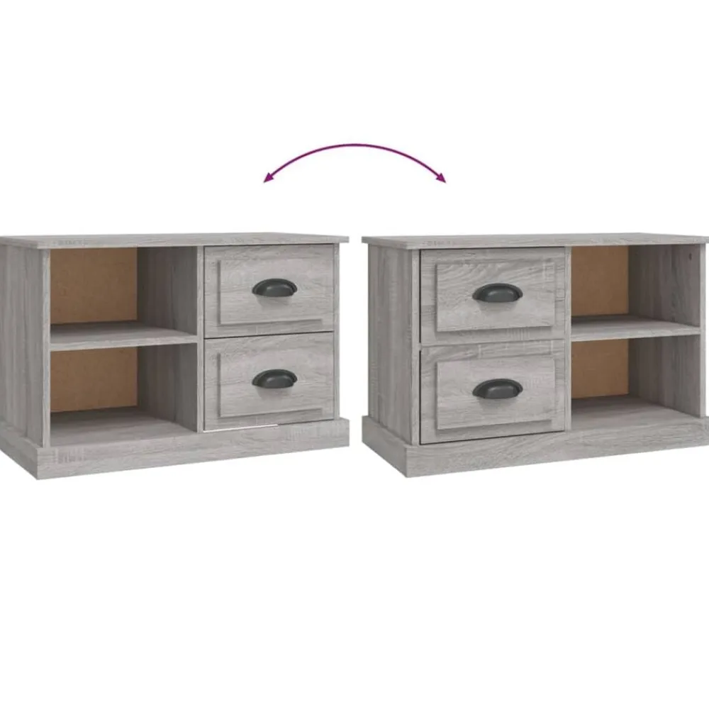 vidaXL Mueble para TV madera contrachapada 73x35,5x47,5 cm Gris sonoma Best