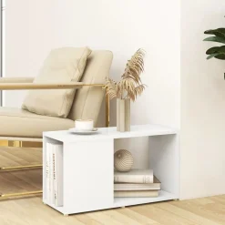vidaXL Mueble para TV madera contrachapada 60x24x32 cm Blanco Hot