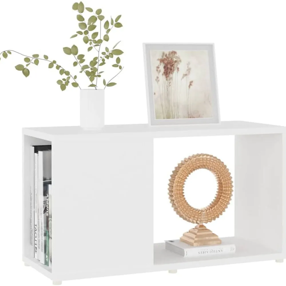 vidaXL Mueble para TV madera contrachapada 60x24x32 cm Blanco Hot