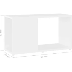 vidaXL Mueble para TV madera contrachapada 60x24x32 cm Blanco Hot