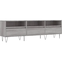 vidaXL Mueble para TV madera contrachapada 150x30x44,5 cm Gris sonoma Best