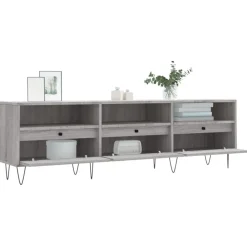 vidaXL Mueble para TV madera contrachapada 150x30x44,5 cm Gris sonoma Best