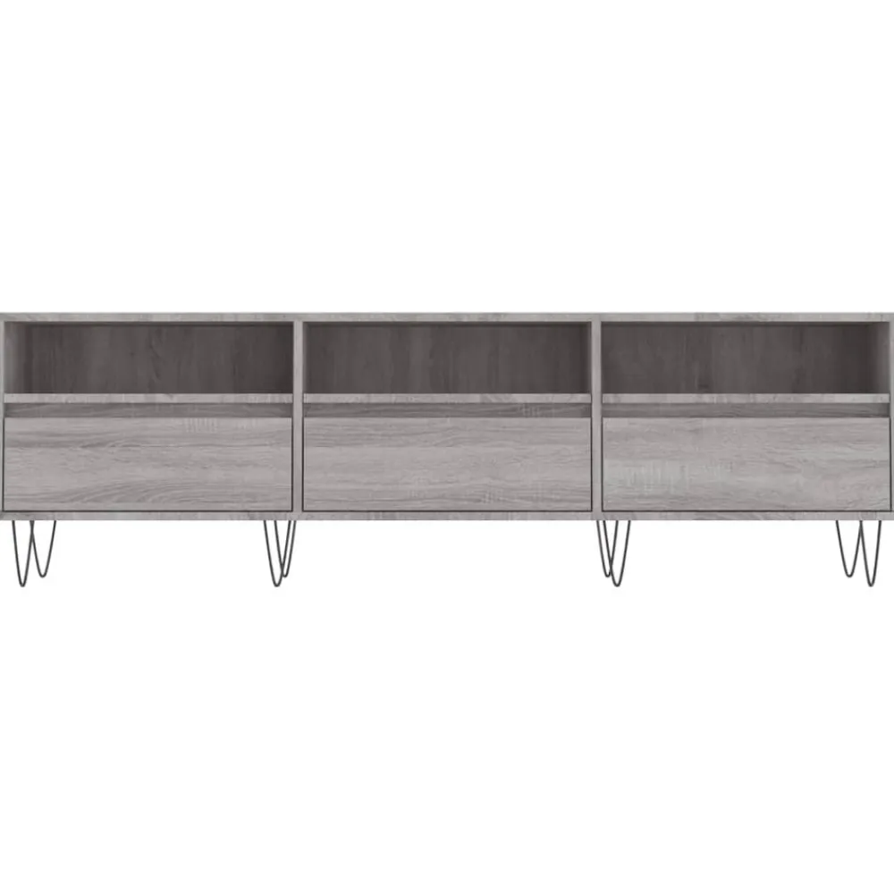 vidaXL Mueble para TV madera contrachapada 150x30x44,5 cm Gris sonoma Best