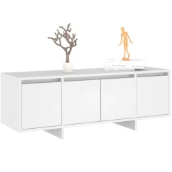 vidaXL Mueble para TV madera contrachapada 120x30x40,5 cm Blanco Outlet
