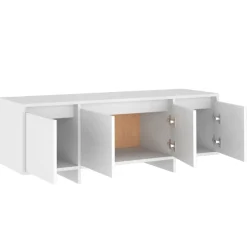 vidaXL Mueble para TV madera contrachapada 120x30x40,5 cm Blanco Outlet