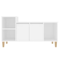 vidaXL Mueble para TV madera contrachapada 100x35x55 cm Blanco Clearance