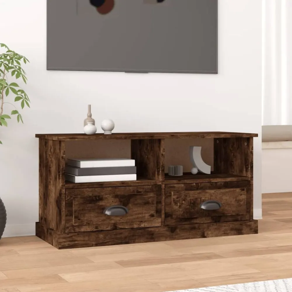vidaXL Muebles Tv-Mueble para TV madera contrachapada 93x35,5x45 cm
