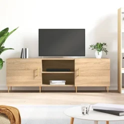 vidaXL Mueble para TV madera de ingeniería 150x30x50 cm Roble Sonoma
