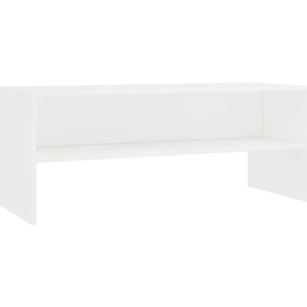 vidaXL Mueble para TV madera contrachapada 100x40x40 cm Blanco Best