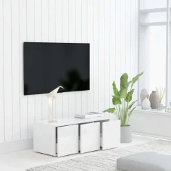 vidaXL Muebles Tv-Mueble para TV madera contrachapada 80x34x30 cm