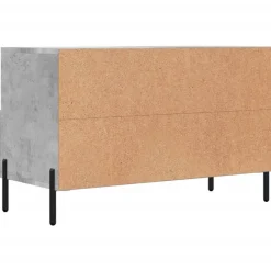 vidaXL Mueble para TV madera contrachapada gris hormigón 80x36x50 cm Gris hormigón Clearance