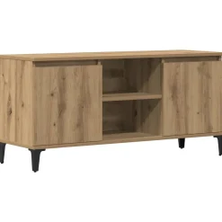 vidaXL Mueble para TV madera de ingeniería 102x35x50 cm Roble artisan Discount
