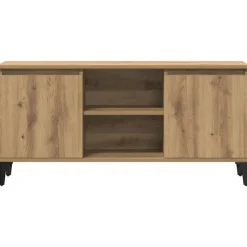 vidaXL Mueble para TV madera de ingeniería 102x35x50 cm Roble artisan Discount