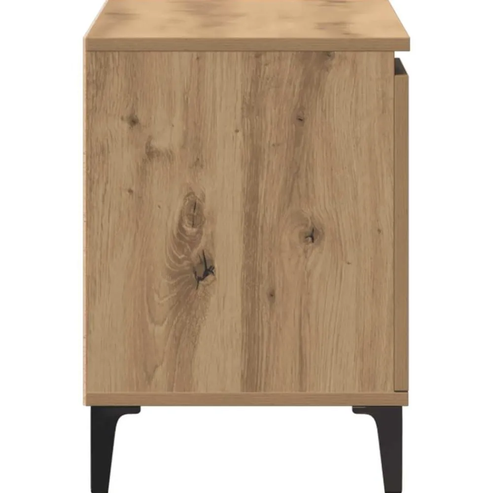 vidaXL Mueble para TV madera de ingeniería 102x35x50 cm Roble artisan Discount