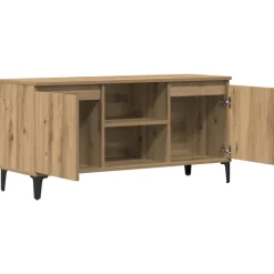 vidaXL Mueble para TV madera de ingeniería 102x35x50 cm Roble artisan Discount