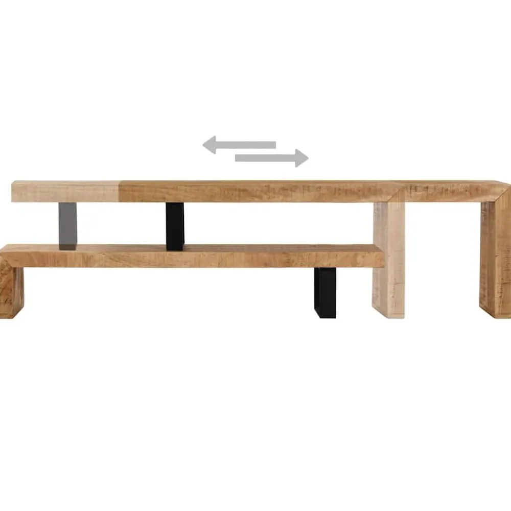 vidaXL Mueble para TV madera maciza de mango Outlet