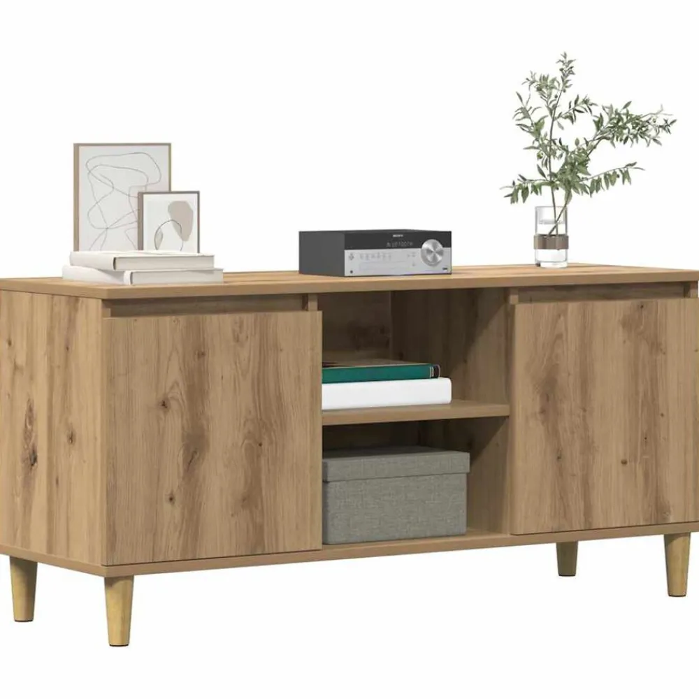 vidaXL Muebles Tv-Mueble para TV madera de ingeniería 102x35x50 cm