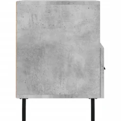 vidaXL Muebles Tv-Mueble para TV madera contrachapada gris hormigón 80x36x50 cm
