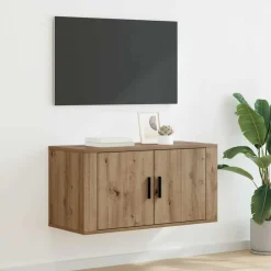 vidaXL Mueble para TV montado en la pared Roble artisan Outlet