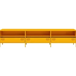 vidaXL Muebles Tv-Mueble TV acero laminado en frío 202x39x43,5cm