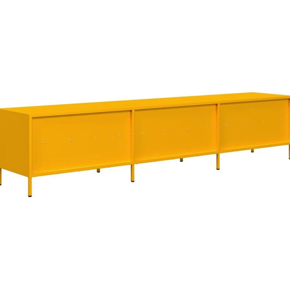 vidaXL Muebles Tv-Mueble TV acero laminado en frío 202x39x43,5cm