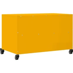 vidaXL Muebles Tv-Mueble TV acero laminado en frío mostaza 68x39x43,5 cm