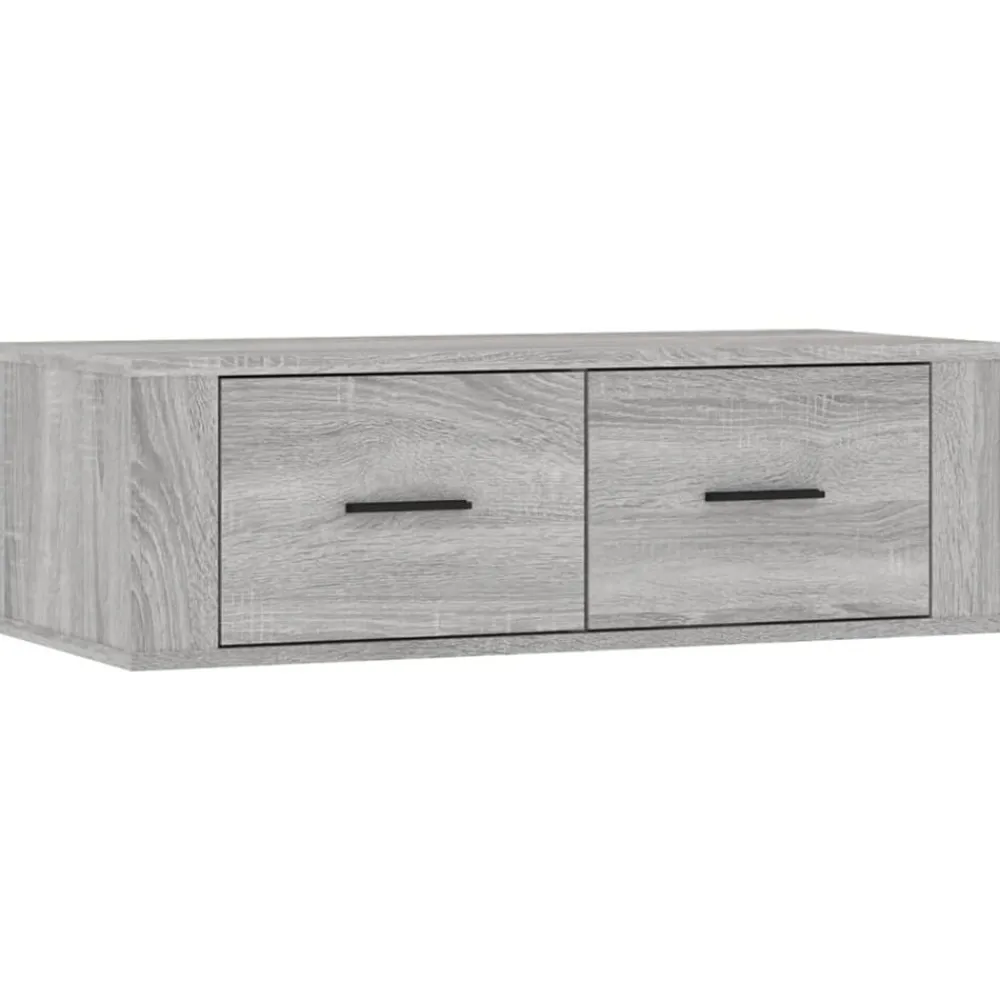 vidaXL Mueble TV colgante madera contrachapada 80x36x25 cm Gris sonoma Outlet
