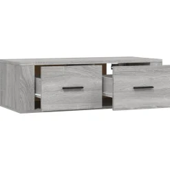 vidaXL Mueble TV colgante madera contrachapada 80x36x25 cm Gris sonoma Outlet
