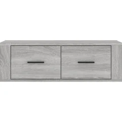 vidaXL Mueble TV colgante madera contrachapada 80x36x25 cm Gris sonoma Outlet