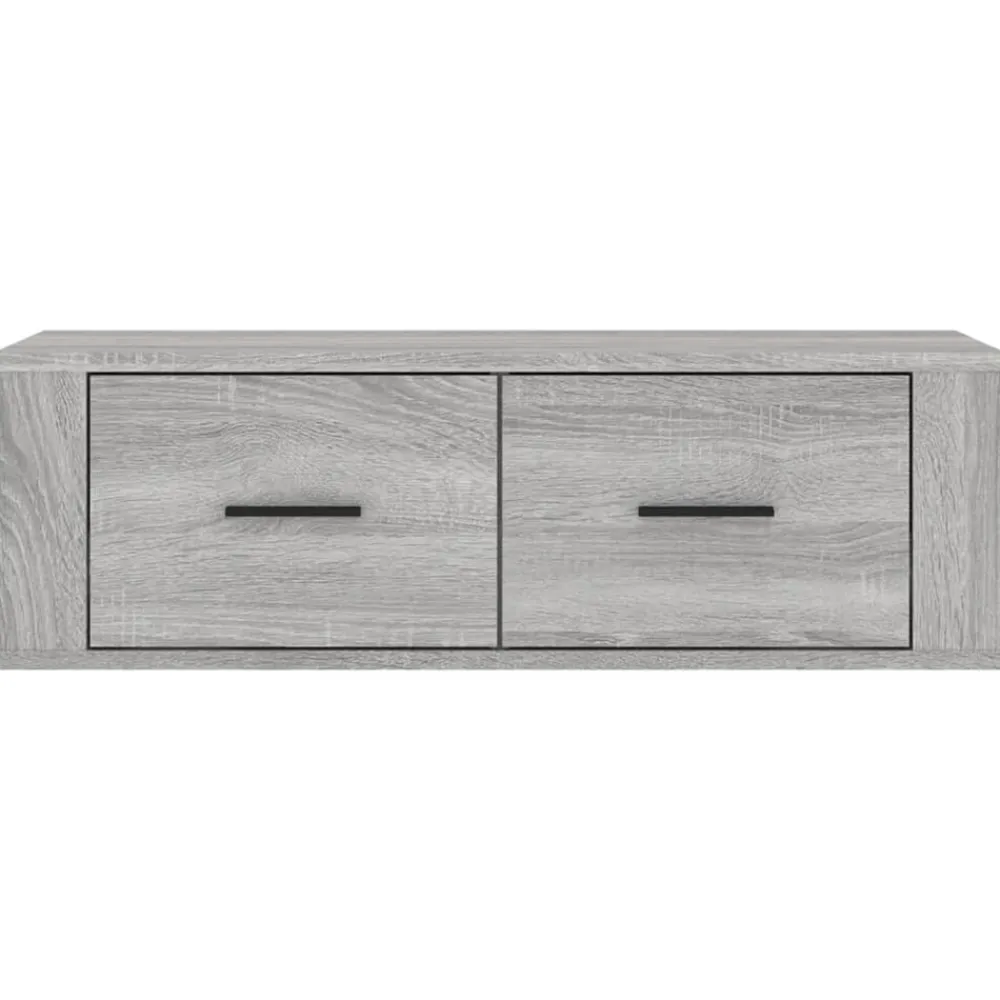 vidaXL Mueble TV colgante madera contrachapada 80x36x25 cm Gris sonoma Outlet