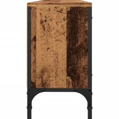 vidaXL Muebles Tv-Mueble TV con cajón madera ingeniería envejecida 200x25x44 cm