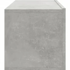 vidaXL Mueble TV de pared 2 uds madera contrachapada gris 100x30x30cm Gris hormigón Clearance