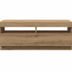 vidaXL Muebles Tv-Mueble TV luces LED madera ingeniería 100x35x40cm