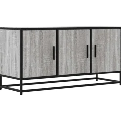 vidaXL Muebles Tv-Mueble TV madera ingeniería y metal 100x35x50 cm