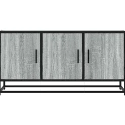 vidaXL Muebles Tv-Mueble TV madera ingeniería y metal 100x35x50 cm