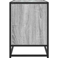 vidaXL Muebles Tv-Mueble TV madera ingeniería y metal 100x35x50 cm