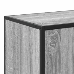 vidaXL Muebles Tv-Mueble TV madera ingeniería y metal 100x35x50 cm