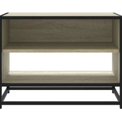 vidaXL Muebles Tv-Mueble TV metal y madera ingeniería 61x40x46 cm