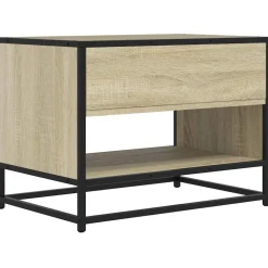 vidaXL Muebles Tv-Mueble TV metal y madera ingeniería 61x40x46 cm