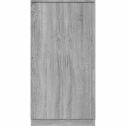 vidaXL Mueble zapatero madera contrachapada 55x35x108 cm Gris sonoma Clearance