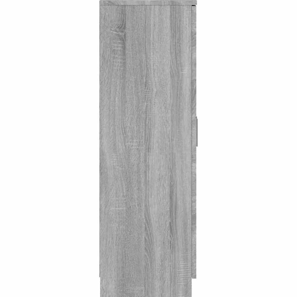 vidaXL Mueble zapatero madera contrachapada 55x35x108 cm Gris sonoma Clearance
