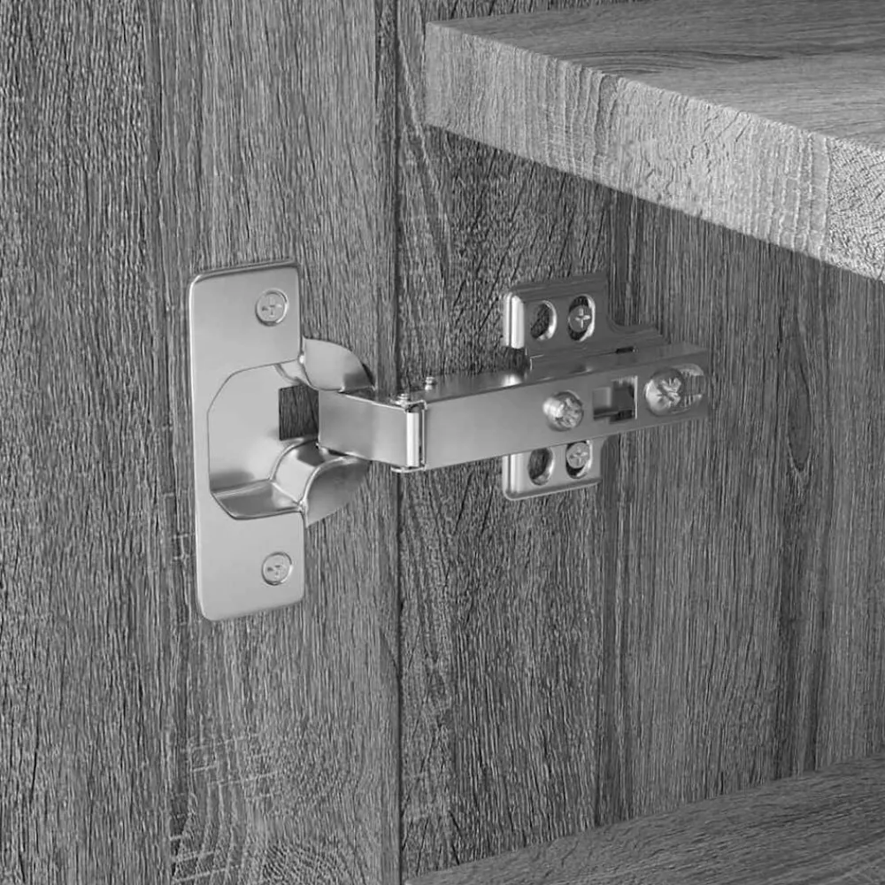 vidaXL Mueble zapatero madera contrachapada 55x35x108 cm Gris sonoma Clearance