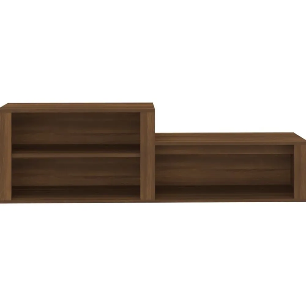 vidaXL Productos Del Hogar-Mueble zapatero madera contrachapada marrón roble 150x35x45 cm