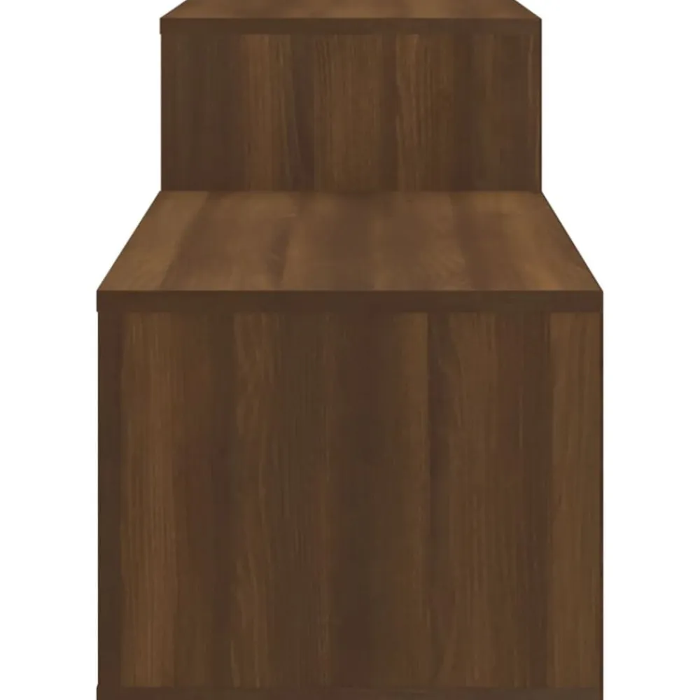 vidaXL Productos Del Hogar-Mueble zapatero madera contrachapada marrón roble 150x35x45 cm