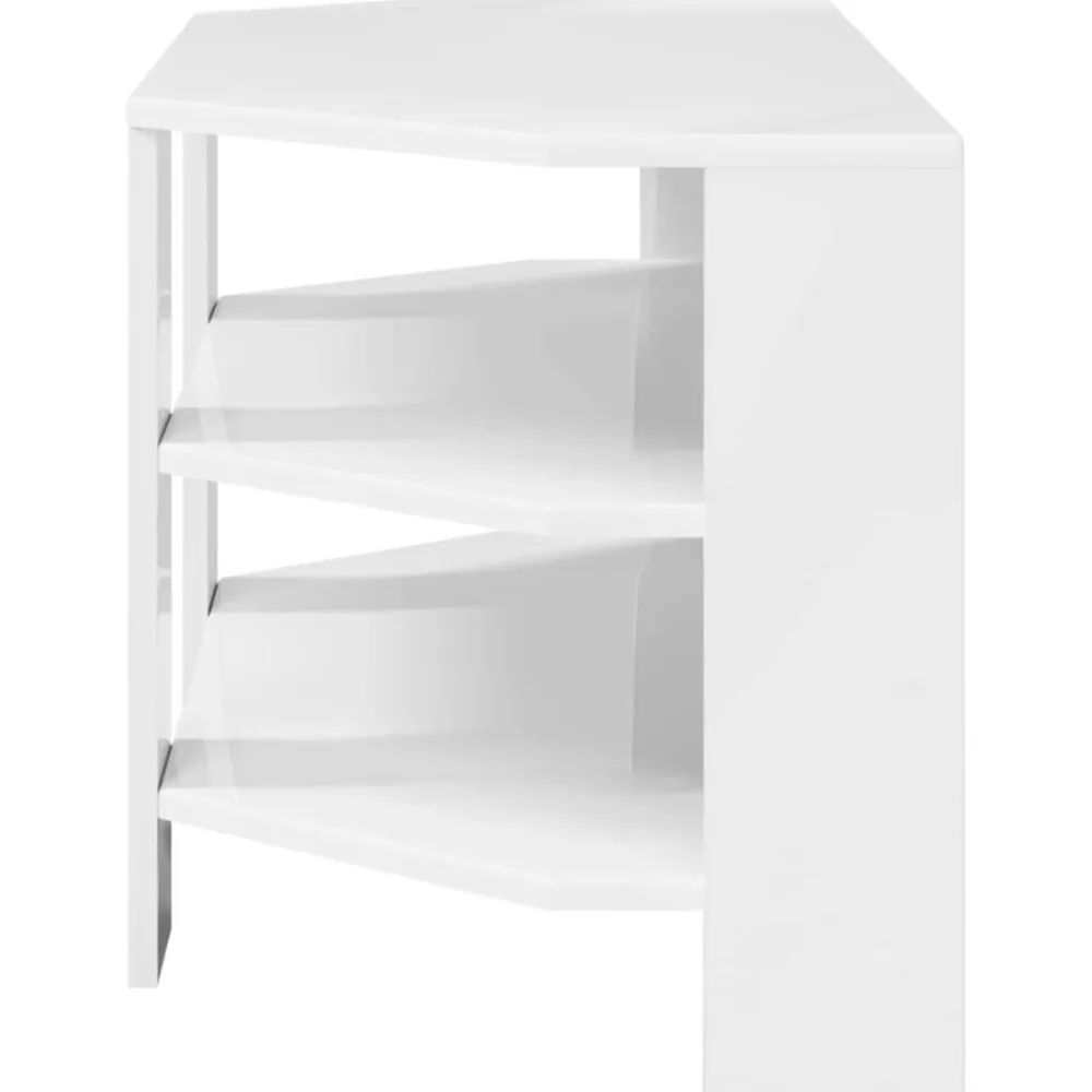 vidaXL MuebledeTVdeesquina 102x40,5x45cm brillante Online